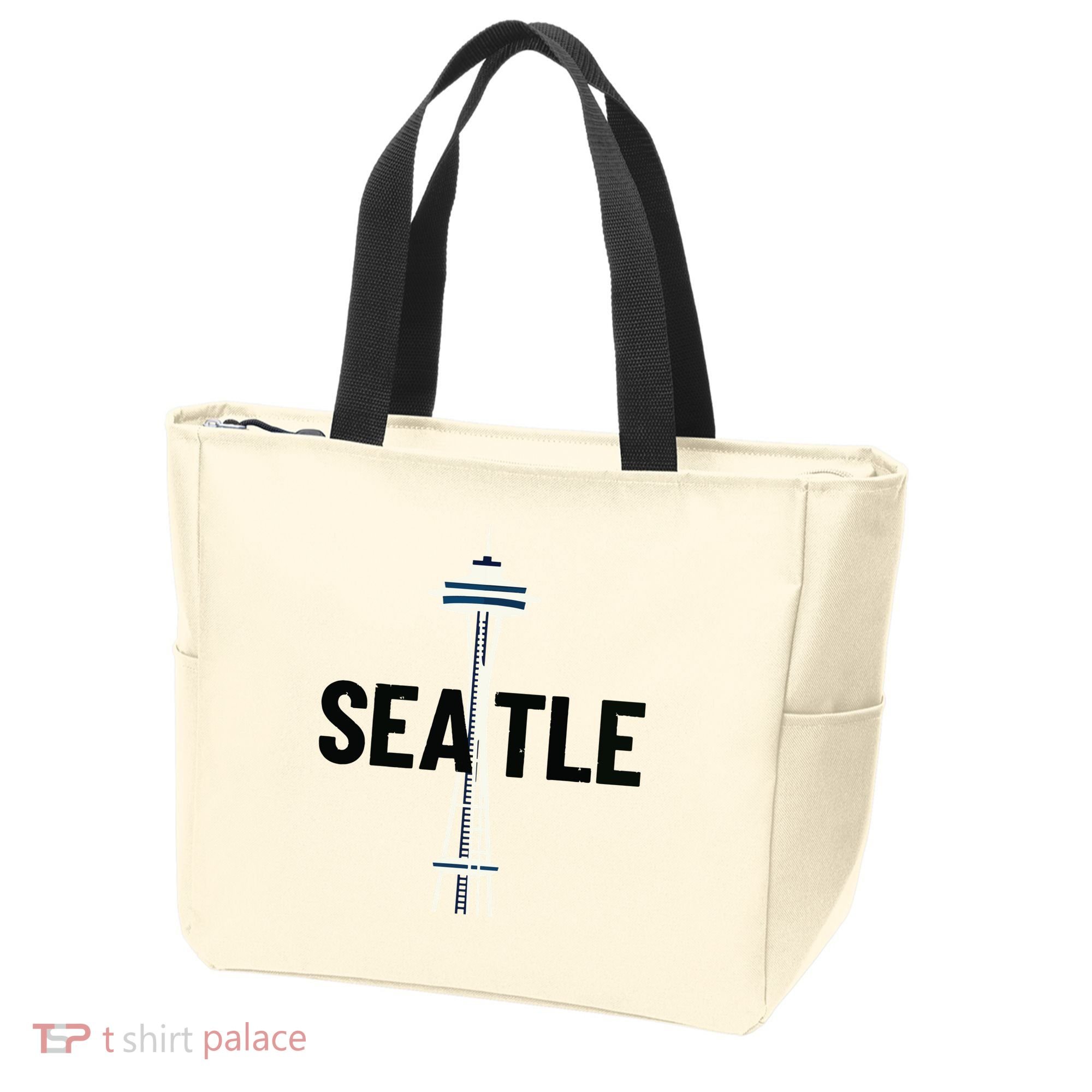Cool Seattle Space Needle Traveler Souvenir Washington Tote Bag