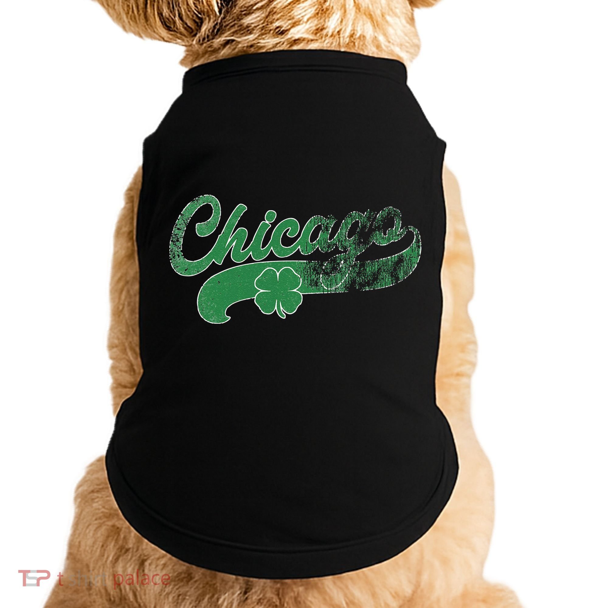 Chicago Shamrock St. Patrick's Day Saint Paddy's Irish Doggie Tank