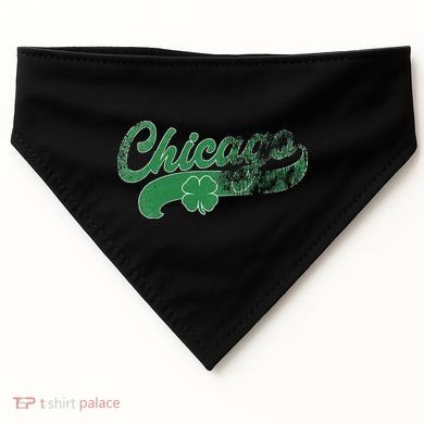 Chicago Shamrock St. Patrick's Day Saint Paddy's Irish USA-Made Doggie Bandana