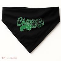 Chicago Shamrock St. Patrick's Day Saint Paddy's Irish USA-Made Doggie Bandana thumb 0