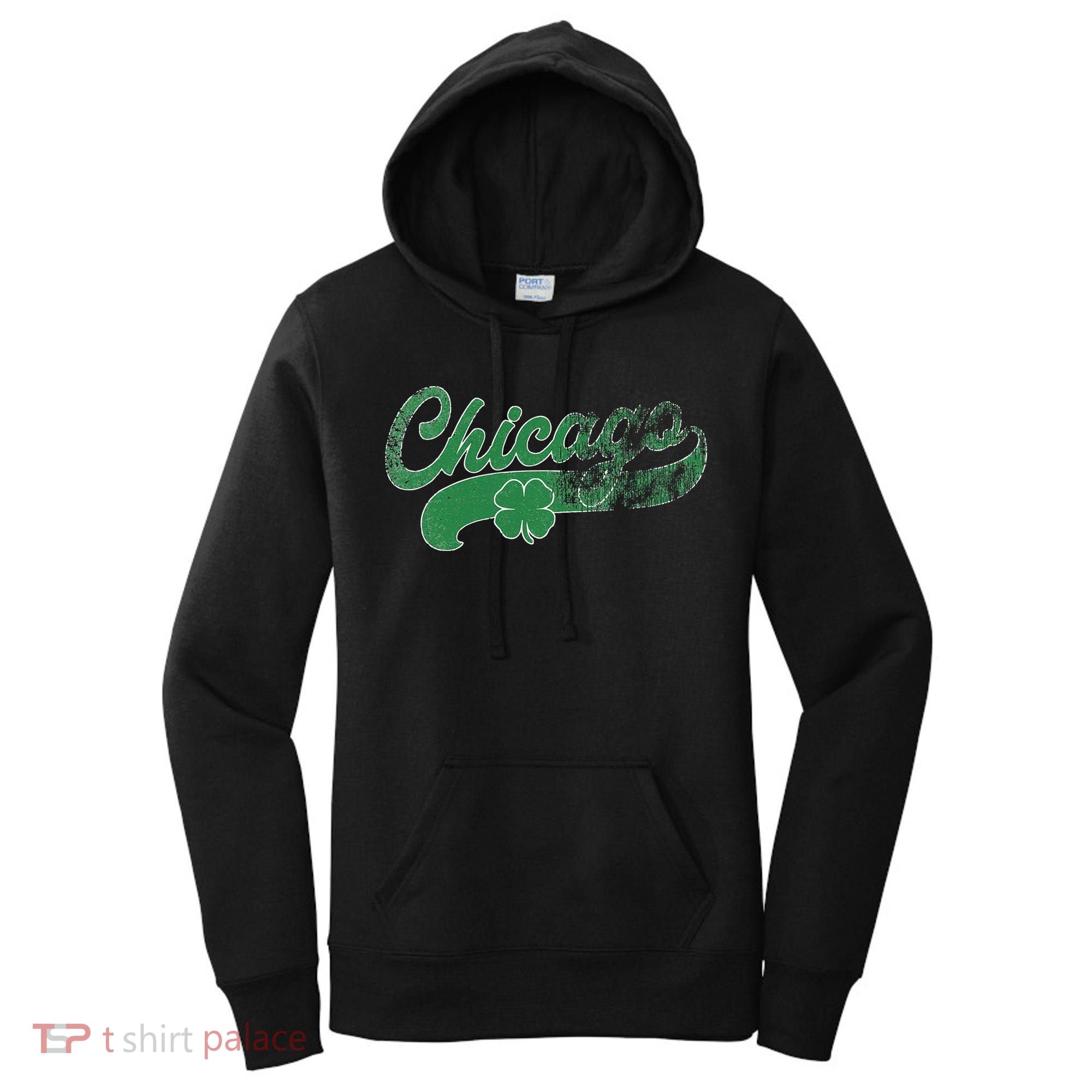 Chicago Shamrock St. Patrick's Day Saint Paddy's Irish Women's Hoodie