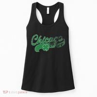Chicago Shamrock St. Patrick's Day Saint Paddy's Irish Women's Tank Top thumb 0