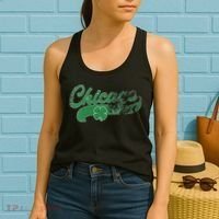 Chicago Shamrock St. Patrick's Day Saint Paddy's Irish Women's Tank Top thumb 2