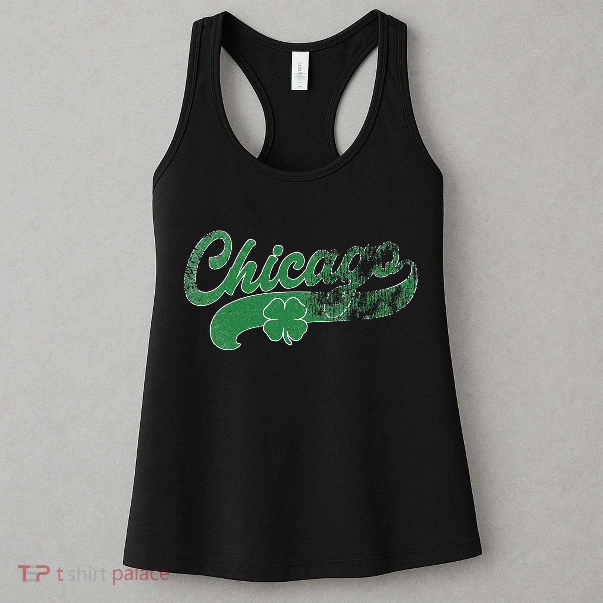 Chicago Shamrock St. Patrick's Day Saint Paddy's Irish Women's Tank Top