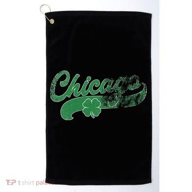 Chicago Shamrock St. Patrick's Day Saint Paddy's Irish Golf Towel