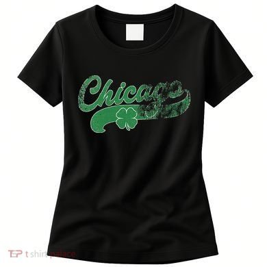 Chicago Shamrock St. Patrick's Day Saint Paddy's Irish Women's T-Shirt