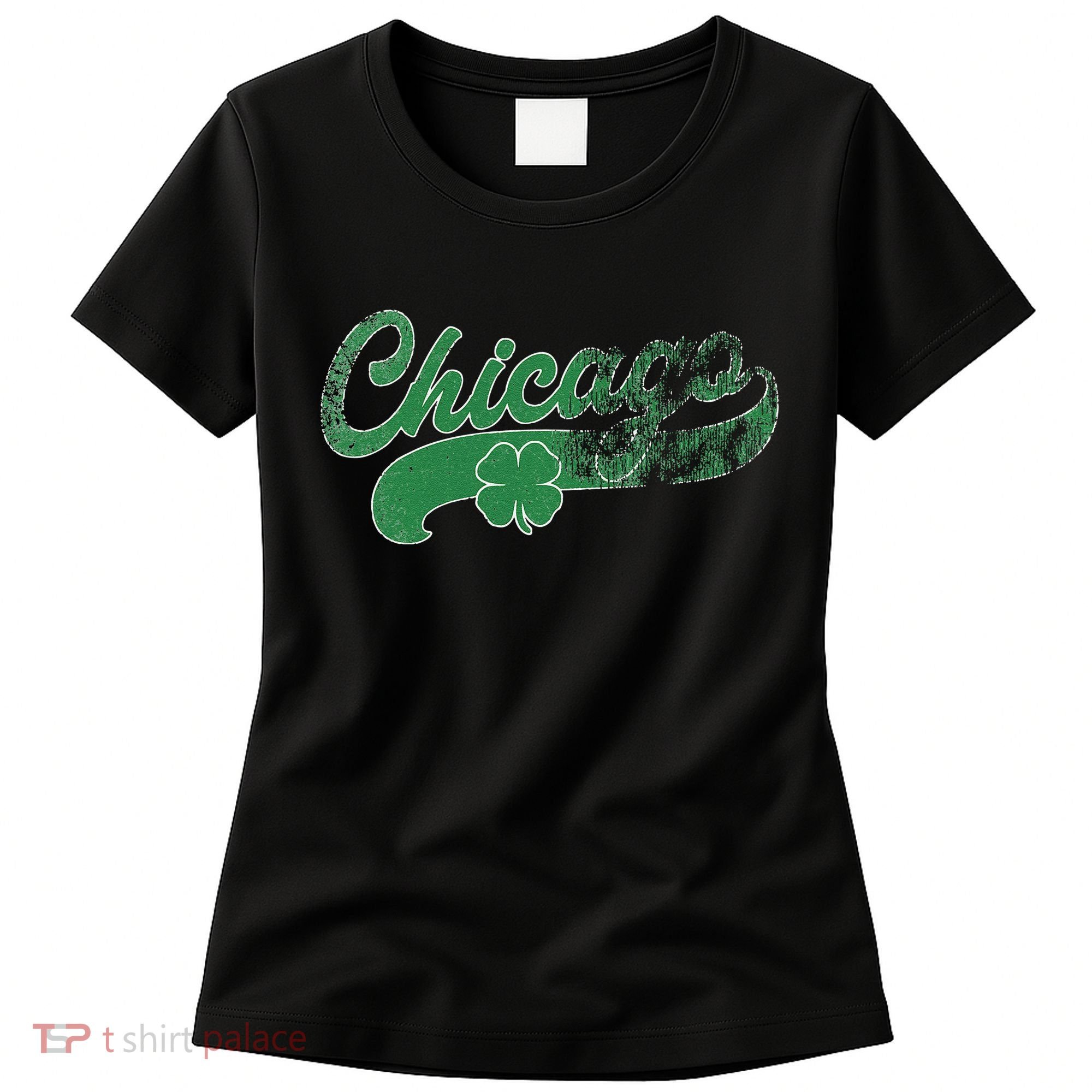 Chicago Shamrock St. Patrick's Day Saint Paddy's Irish Women's T-Shirt