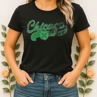 Chicago Shamrock St. Patrick's Day Saint Paddy's Irish Women's T-Shirt thumb 2