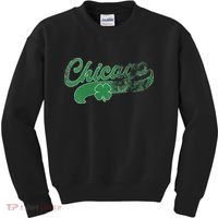 Chicago Shamrock St. Patrick's Day Saint Paddy's Irish Kids Sweatshirt thumb 0