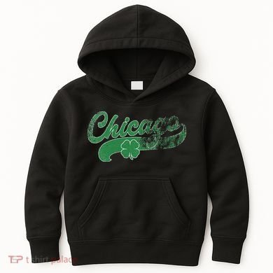 Chicago Shamrock St. Patrick's Day Saint Paddy's Irish Kids Hoodie