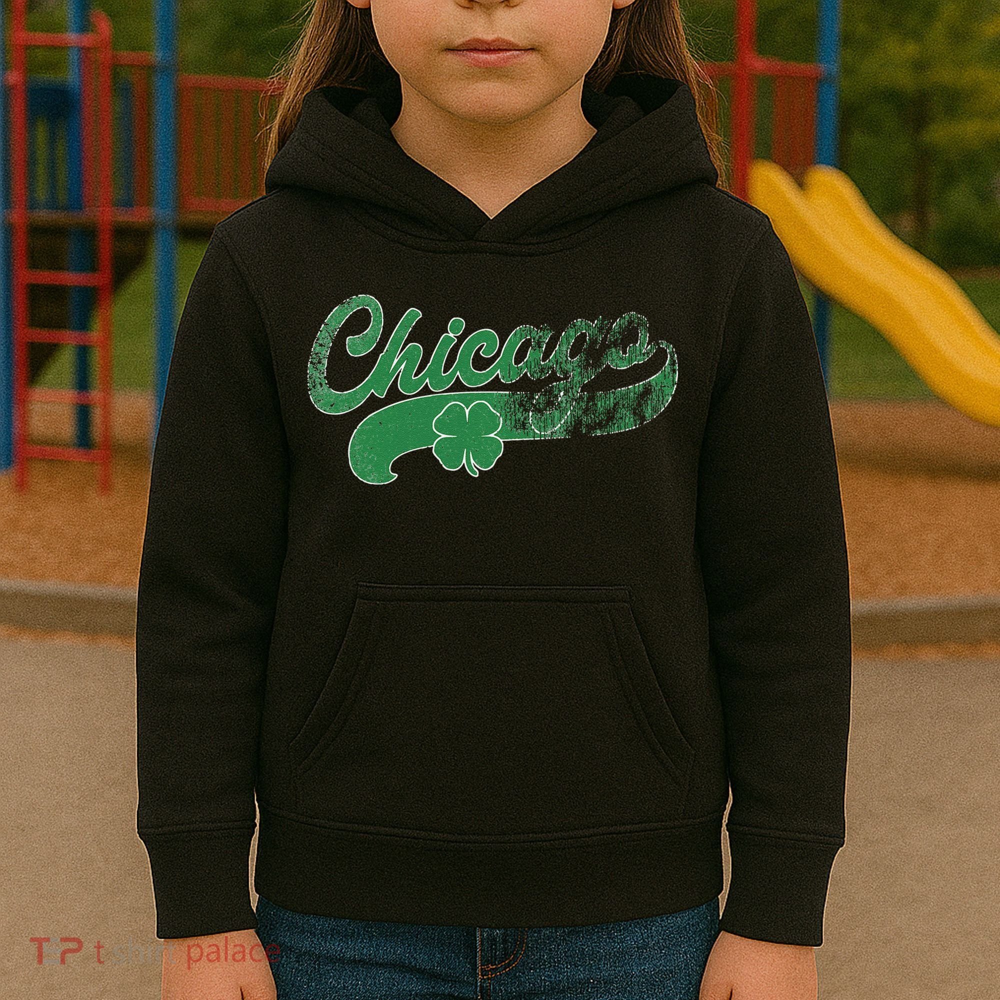 Chicago Shamrock St. Patrick's Day Saint Paddy's Irish Kids Hoodie