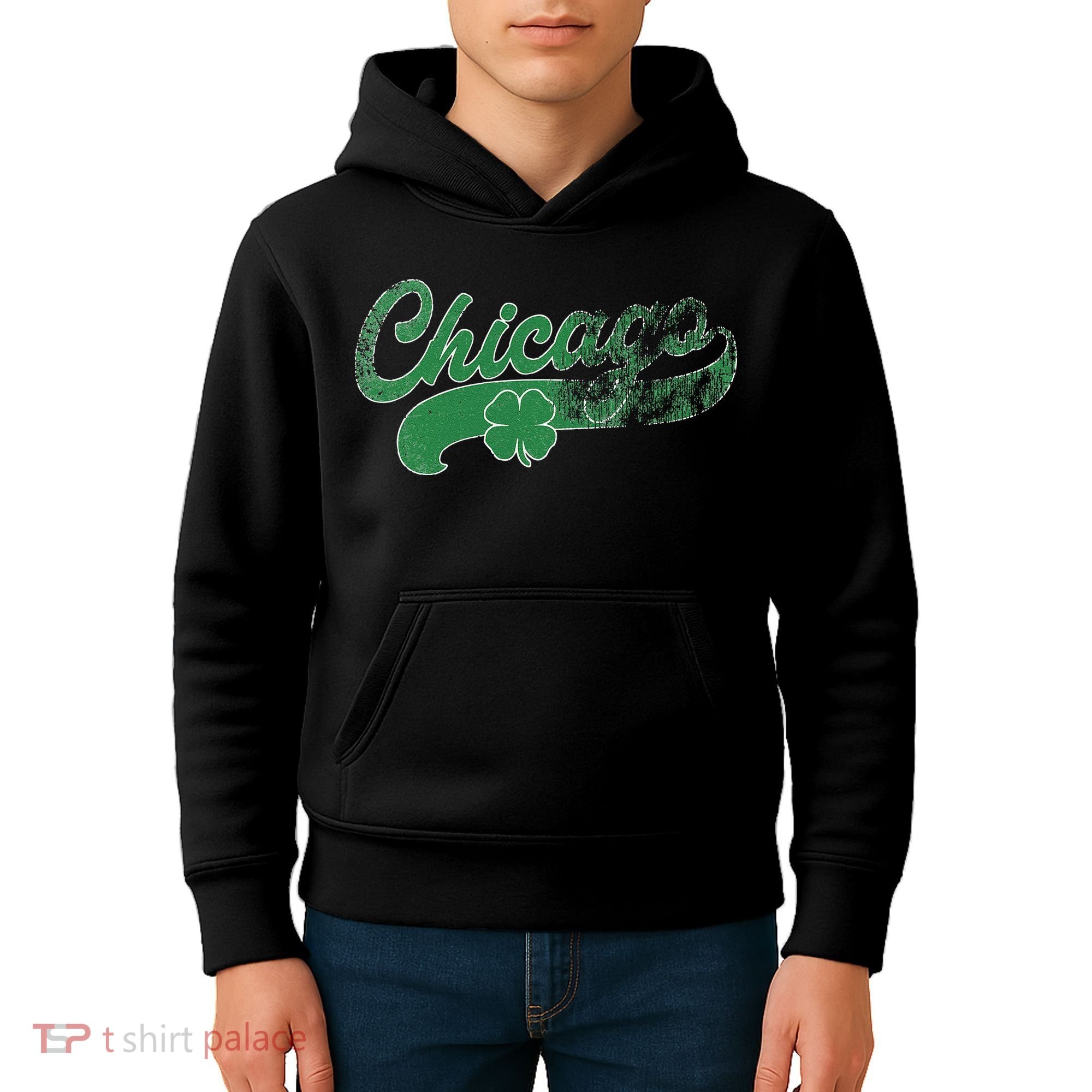 Chicago Shamrock St. Patrick's Day Saint Paddy's Irish Kids Hoodie