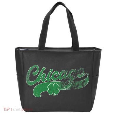 Chicago Shamrock St. Patrick's Day Saint Paddy's Irish Tote Bag