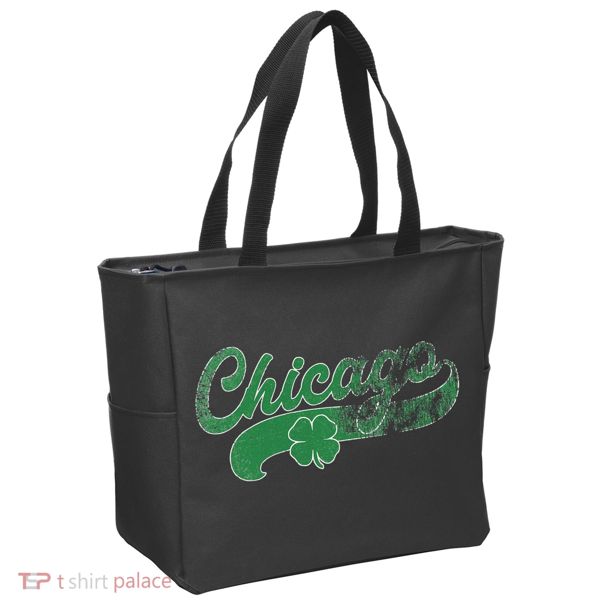 Chicago Shamrock St. Patrick's Day Saint Paddy's Irish Tote Bag