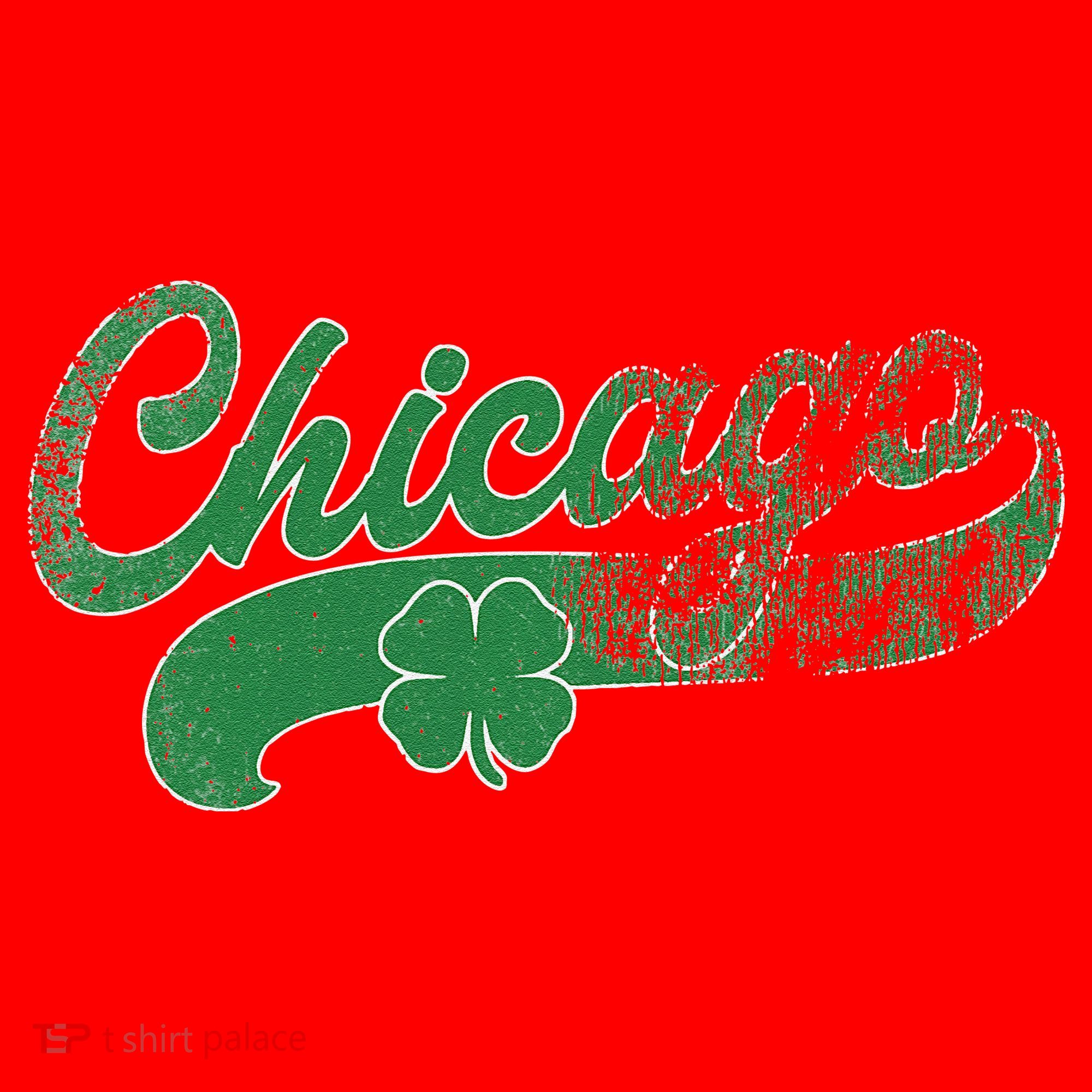 Chicago Shamrock St. Patrick's Day Saint Paddy's Irish Santa Hat