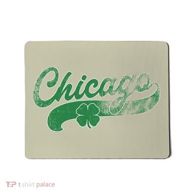 Chicago Shamrock St. Patrick's Day Saint Paddy's Irish Mousepad