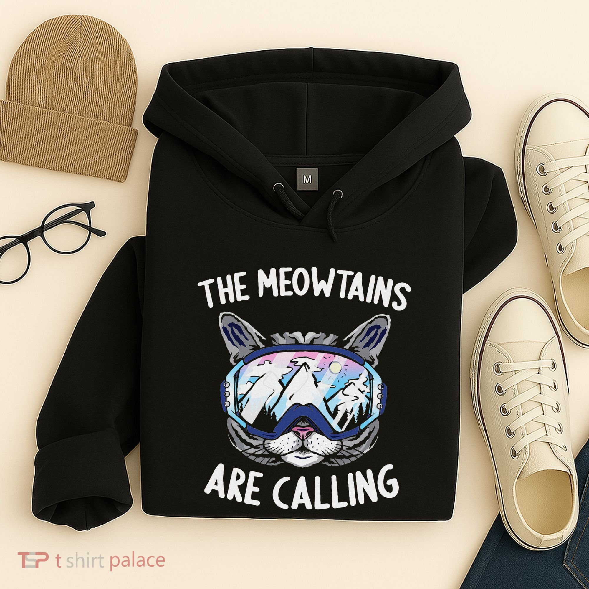 Cool Snowboard Ski Lover Mountain Skier Hoodie