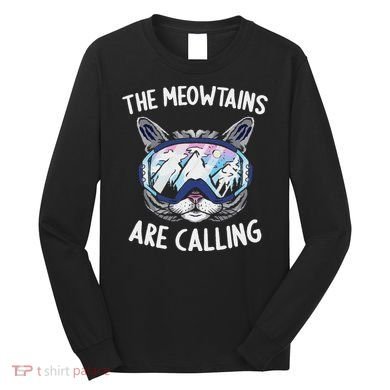 Cool Snowboard Ski Lover Mountain Skier Long Sleeve Shirt