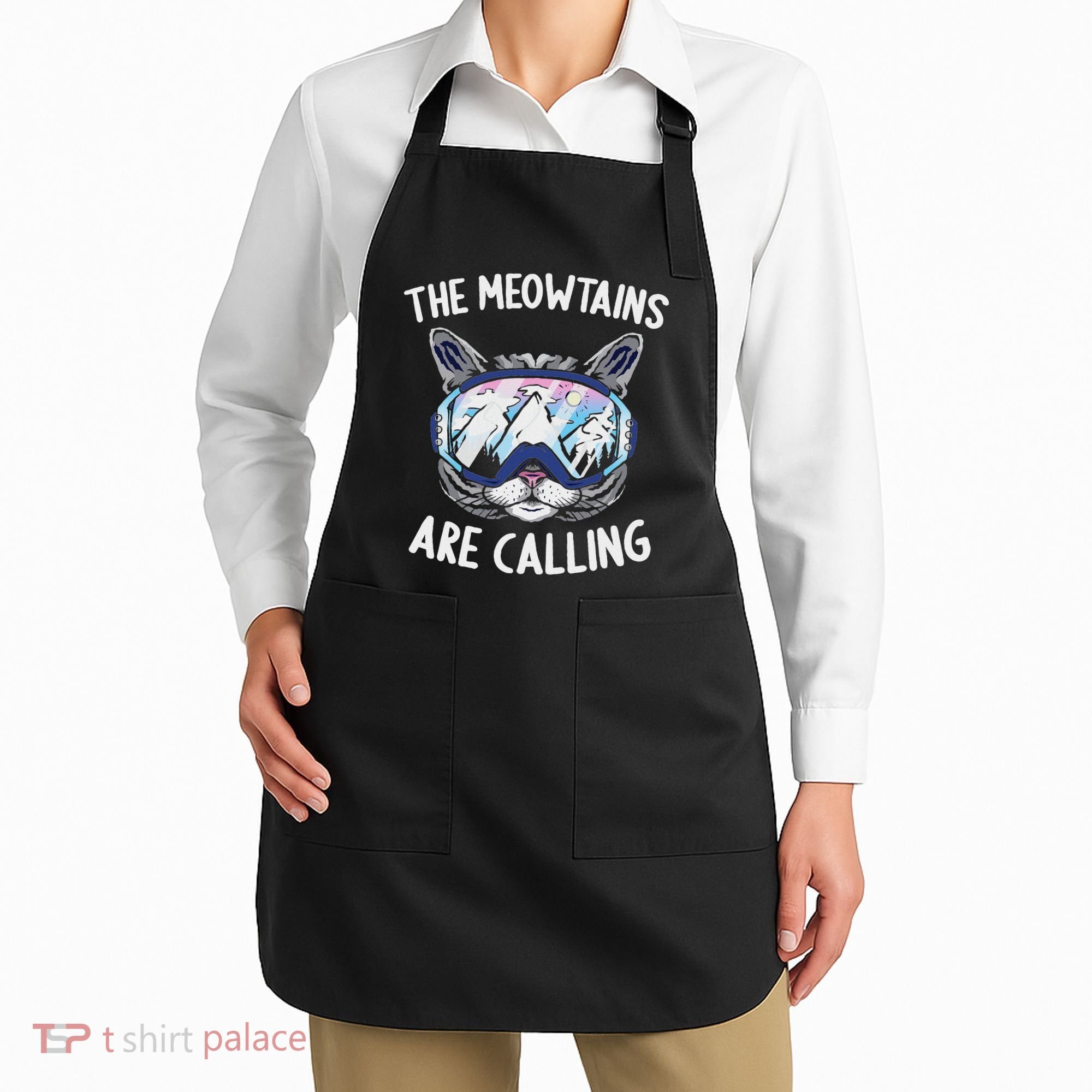 Cool Snowboard Ski Lover Mountain Skier Apron