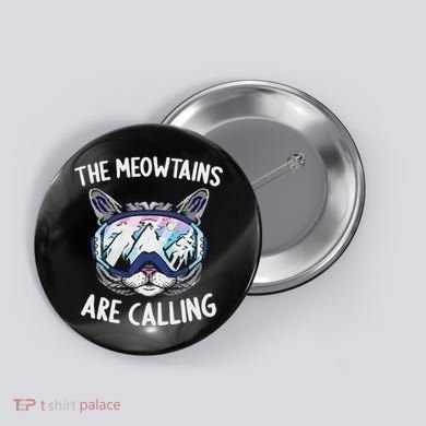 Cool Snowboard Ski Lover Mountain Skier Button