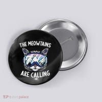 Cool Snowboard Ski Lover Mountain Skier Button thumb 0