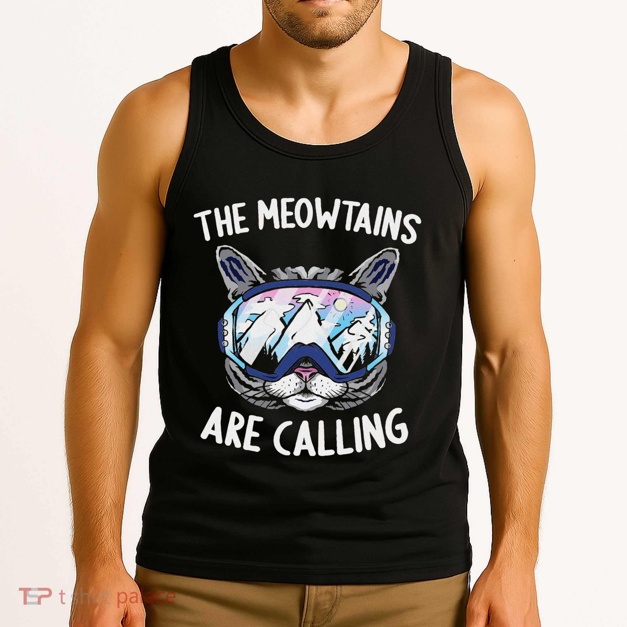 Cool Snowboard Ski Lover Mountain Skier Tank Top