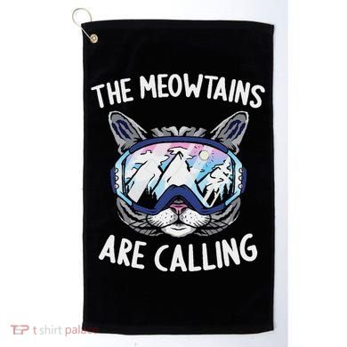 Cool Snowboard Ski Lover Mountain Skier Golf Towel