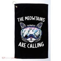 Cool Snowboard Ski Lover Mountain Skier Golf Towel thumb 0