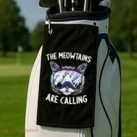 Cool Snowboard Ski Lover Mountain Skier Golf Towel thumb 2