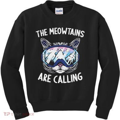 Cool Snowboard Ski Lover Mountain Skier Kids Sweatshirt