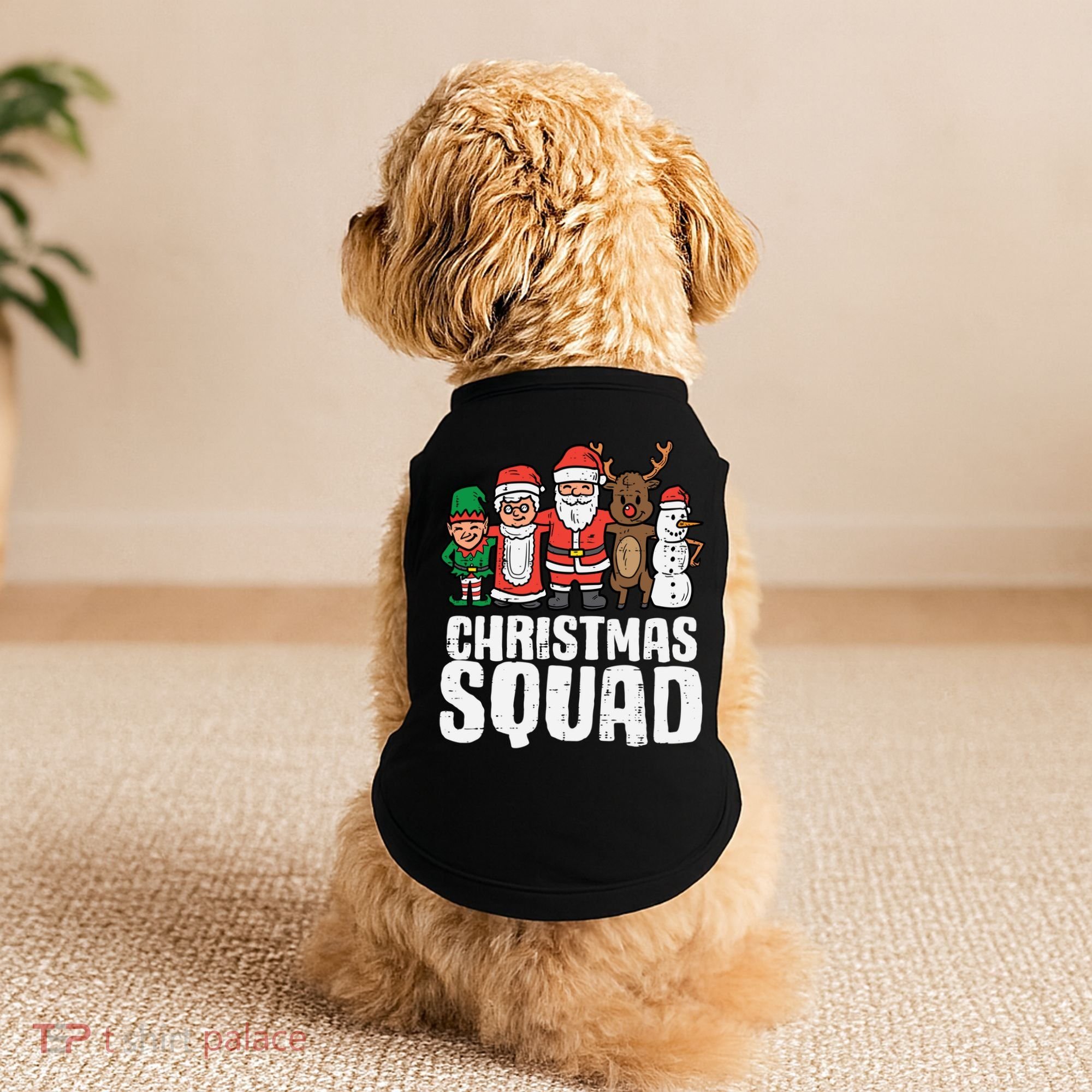Christmas Squad Santa Xmas Family Boys Girls Cute Gift Doggie Tank