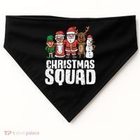 Christmas Squad Santa Xmas Family Boys Girls Cute Gift USA-Made Doggie Bandana thumb 0