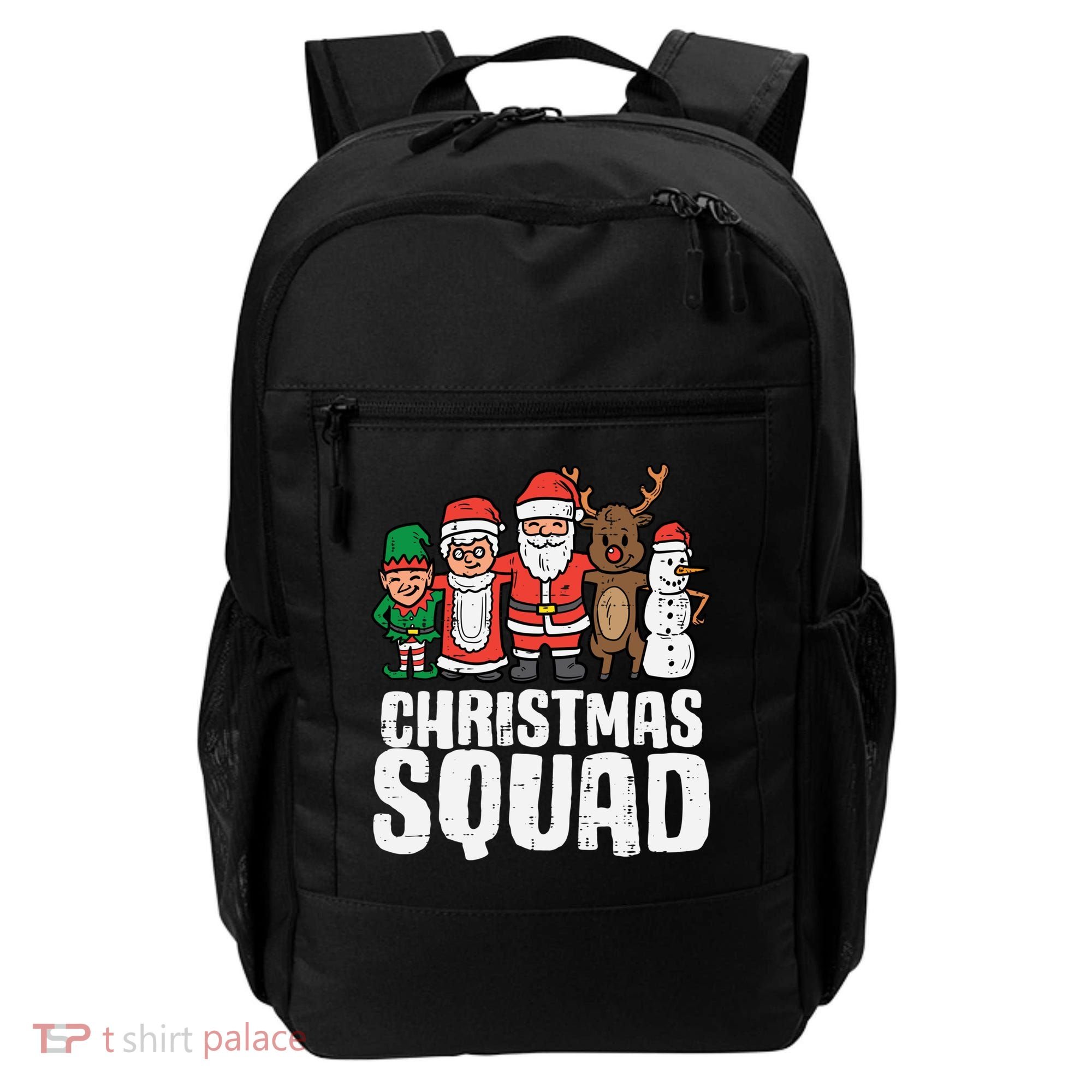 Christmas Squad Santa Xmas Family Boys Girls Cute Gift Backpack