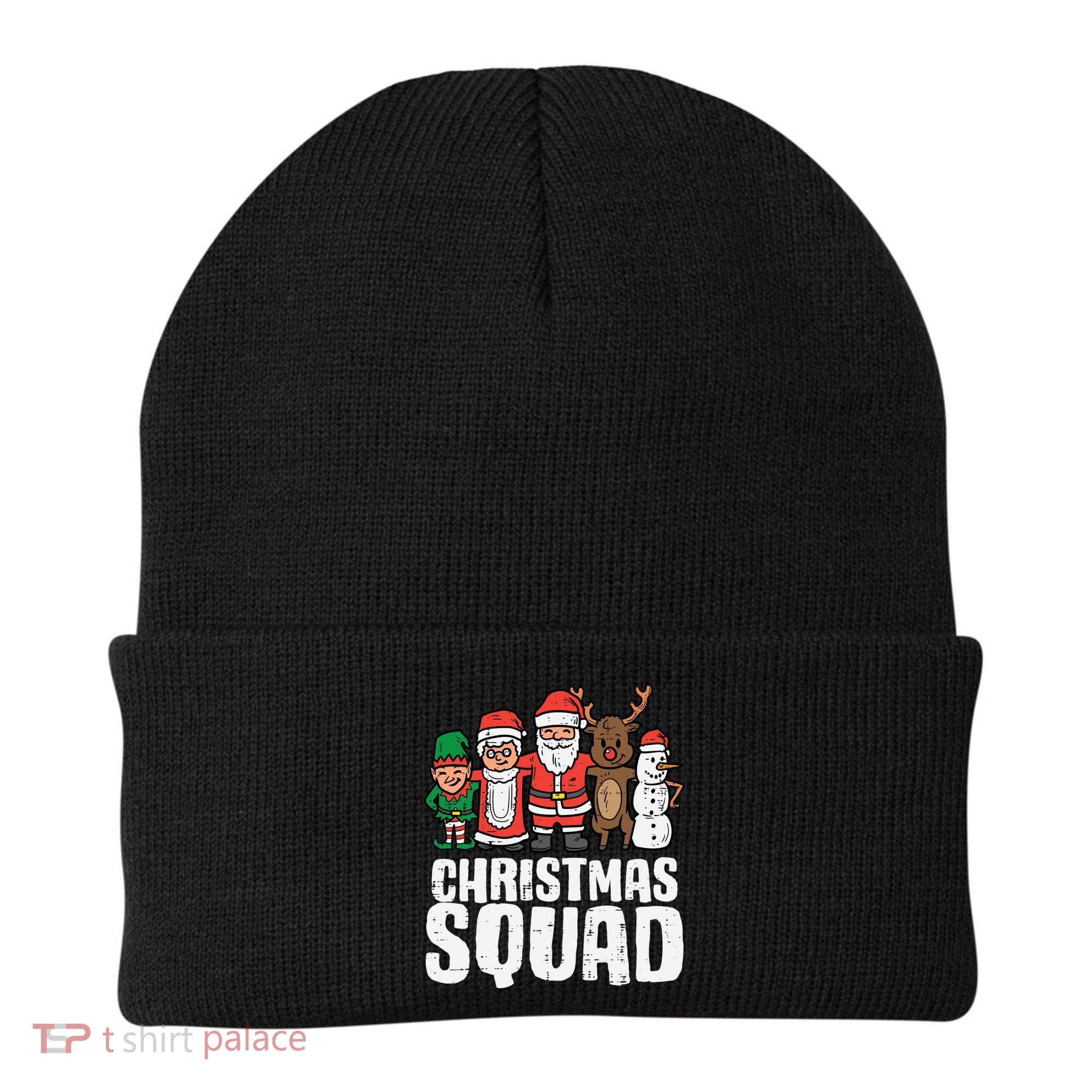 Christmas Squad Santa Xmas Family Boys Girls Cute Gift Beanie
