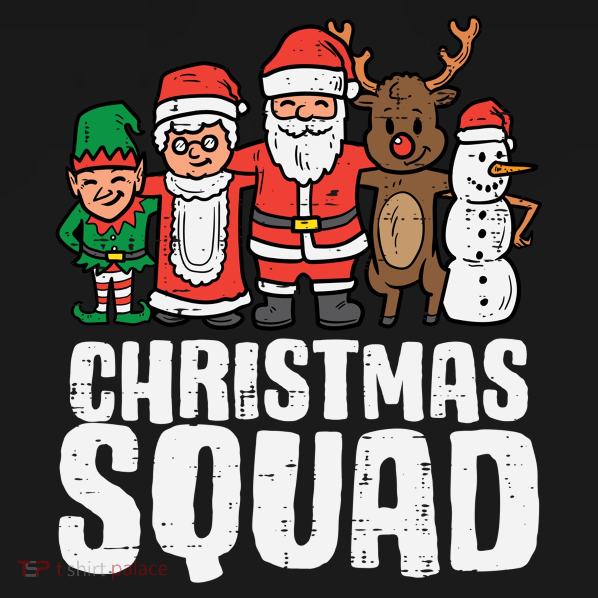 Christmas Squad Santa Xmas Family Boys Girls Cute Gift Women's Hoodie