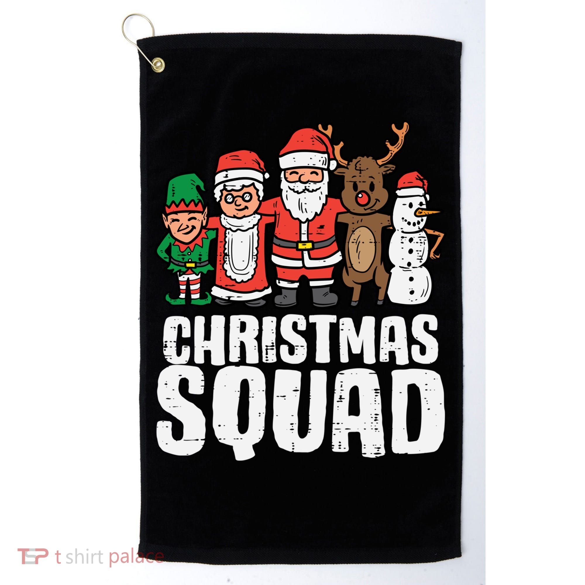 Christmas Squad Santa Xmas Family Boys Girls Cute Gift Golf Towel