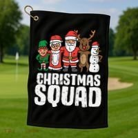Christmas Squad Santa Xmas Family Boys Girls Cute Gift Golf Towel thumb 1