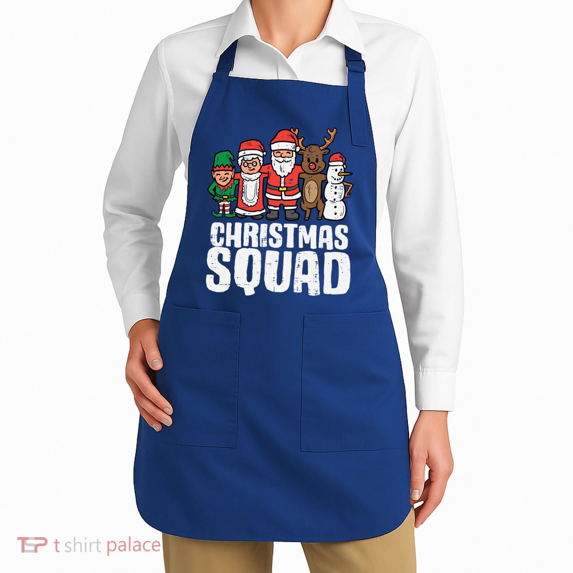 Christmas Squad Santa Xmas Family Boys Girls Cute Gift Apron