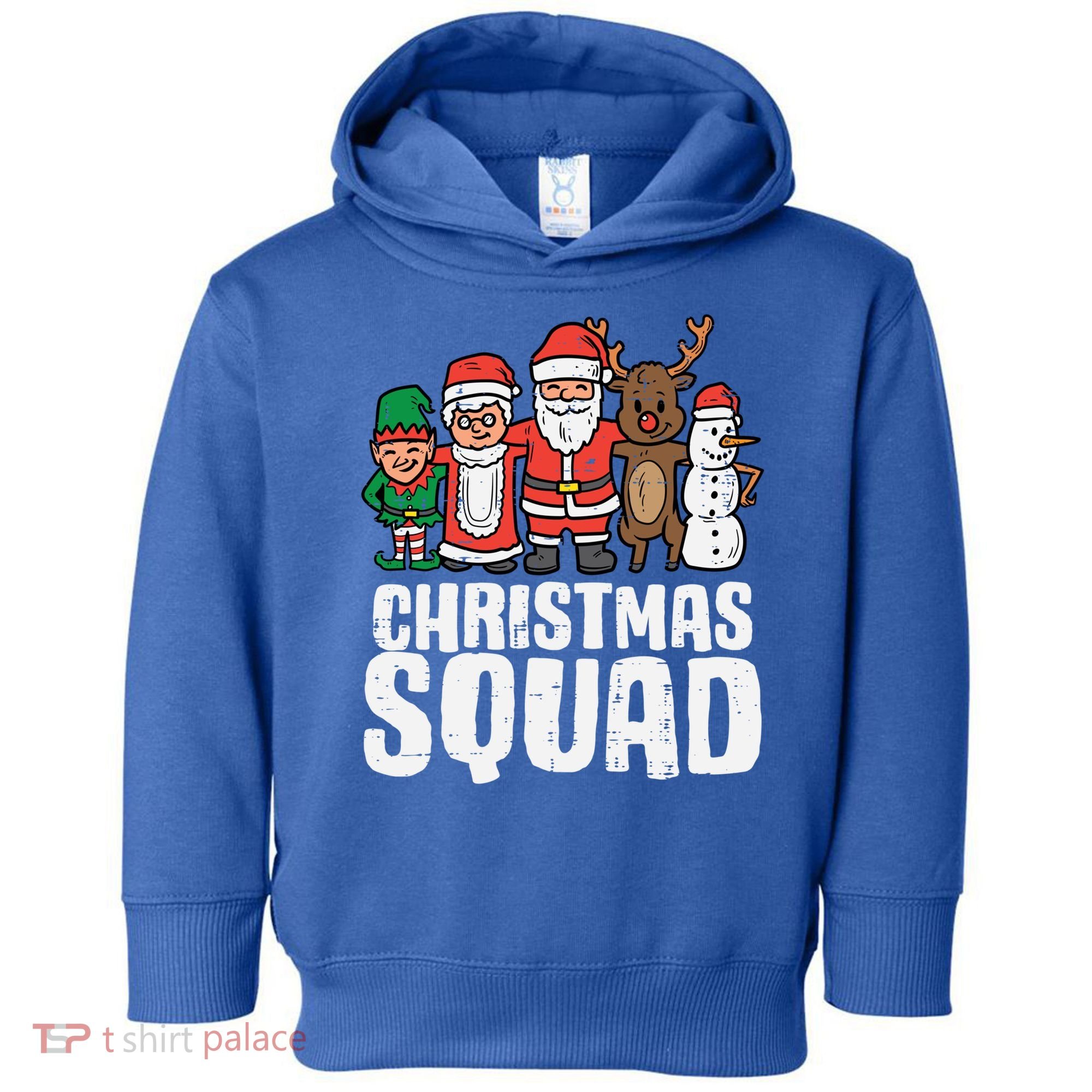 Christmas Squad Santa Xmas Family Boys Girls Cute Gift Toddler Hoodie