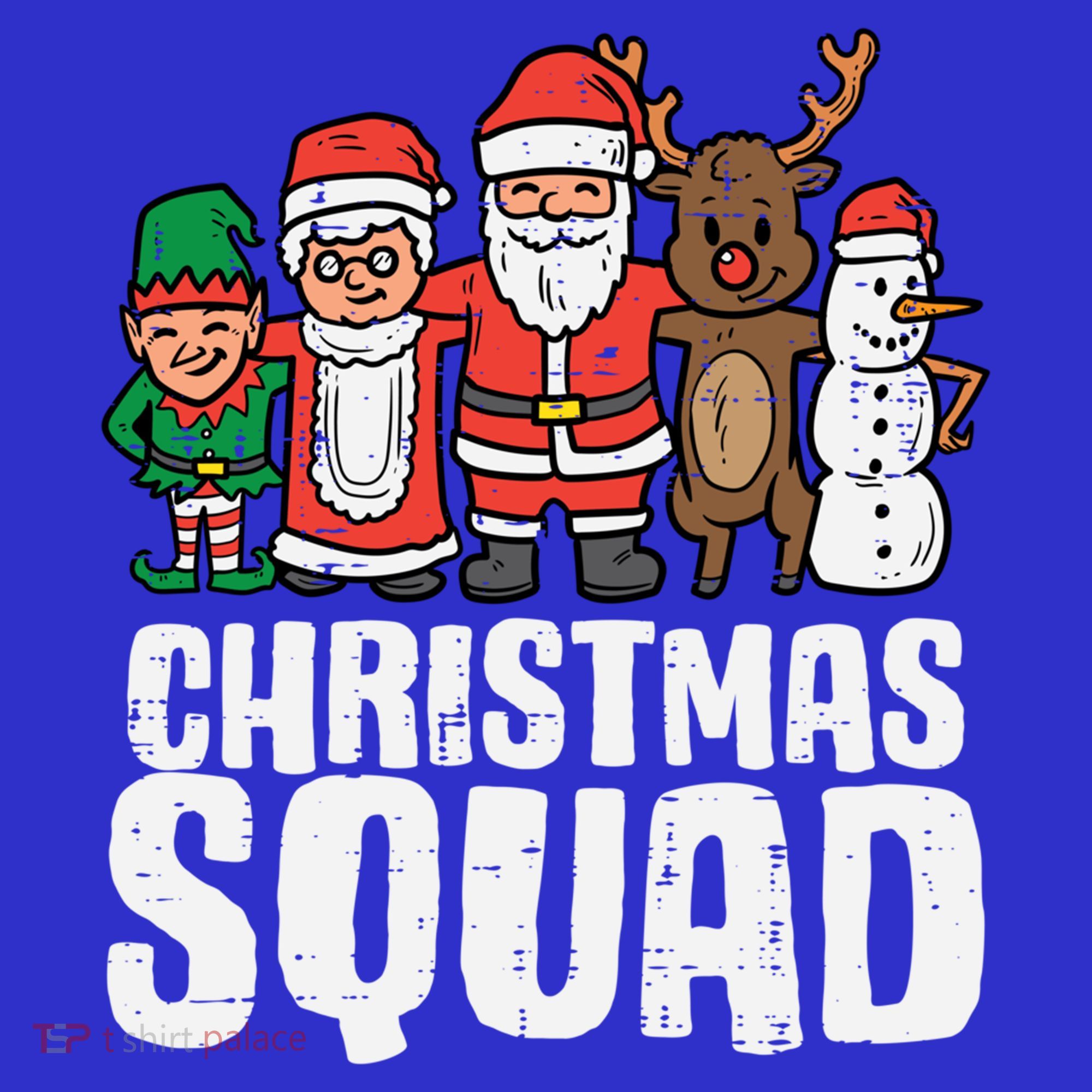 Christmas Squad Santa Xmas Family Boys Girls Cute Gift Toddler Hoodie