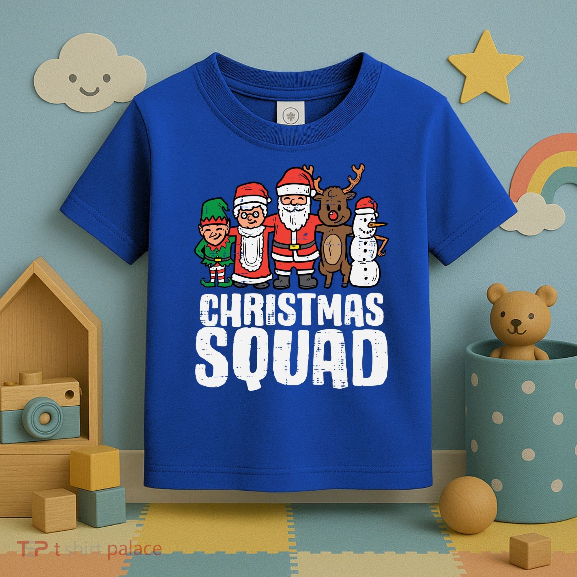 Christmas Squad Santa Xmas Family Boys Girls Cute Gift Toddler T-Shirt