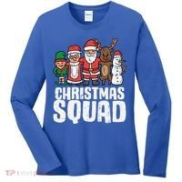 Christmas Squad Santa Xmas Family Boys Girls Cute Gift Women's Long Sleeve Shirt thumb 0