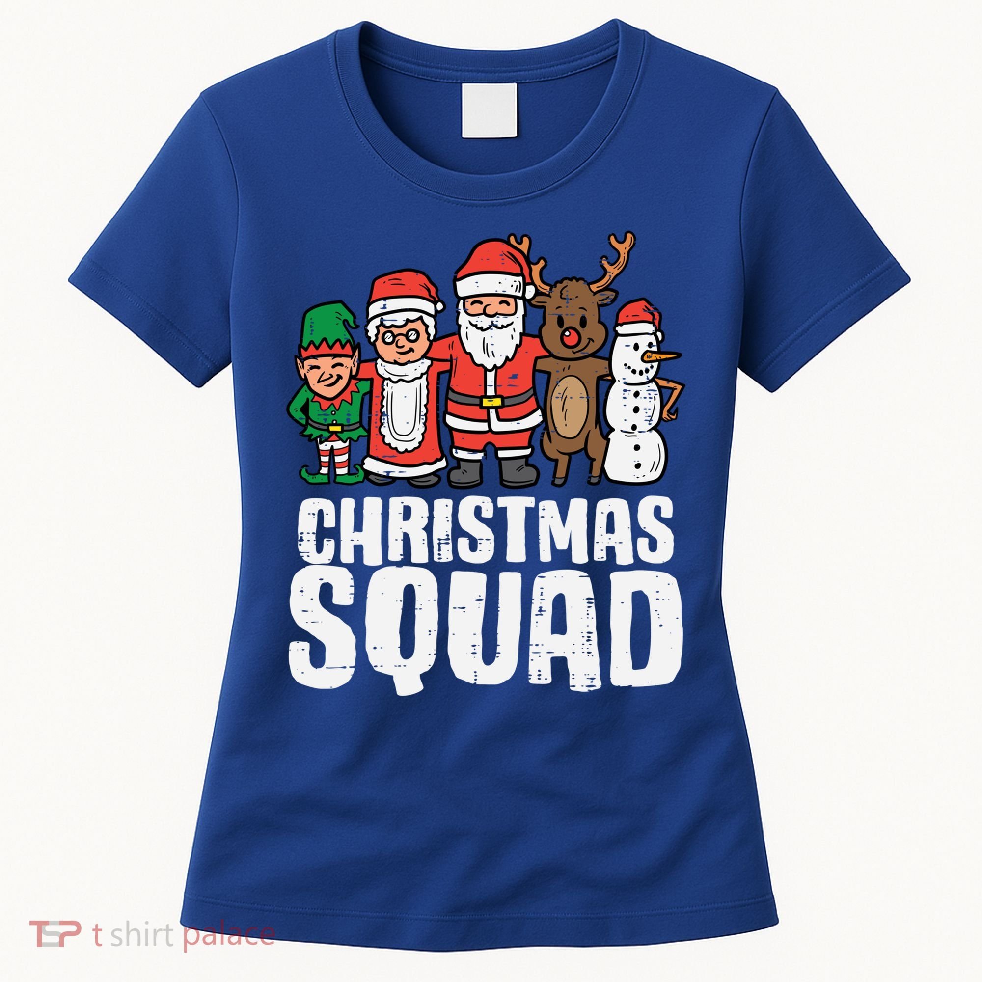 Christmas Squad Santa Xmas Family Boys Girls Cute Gift Women's T-Shirt