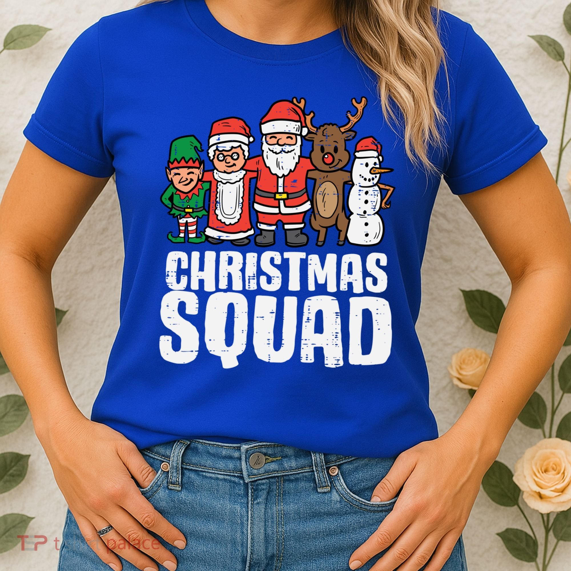 Christmas Squad Santa Xmas Family Boys Girls Cute Gift Women's T-Shirt