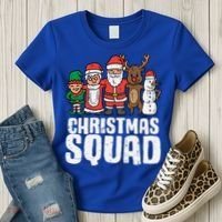 Christmas Squad Santa Xmas Family Boys Girls Cute Gift Women's T-Shirt thumb 3