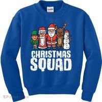Christmas Squad Santa Xmas Family Boys Girls Cute Gift Kids Sweatshirt thumb 0