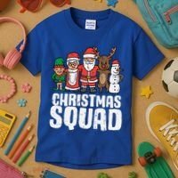 Christmas Squad Santa Xmas Family Boys Girls Cute Gift Kids T-Shirt thumb 3