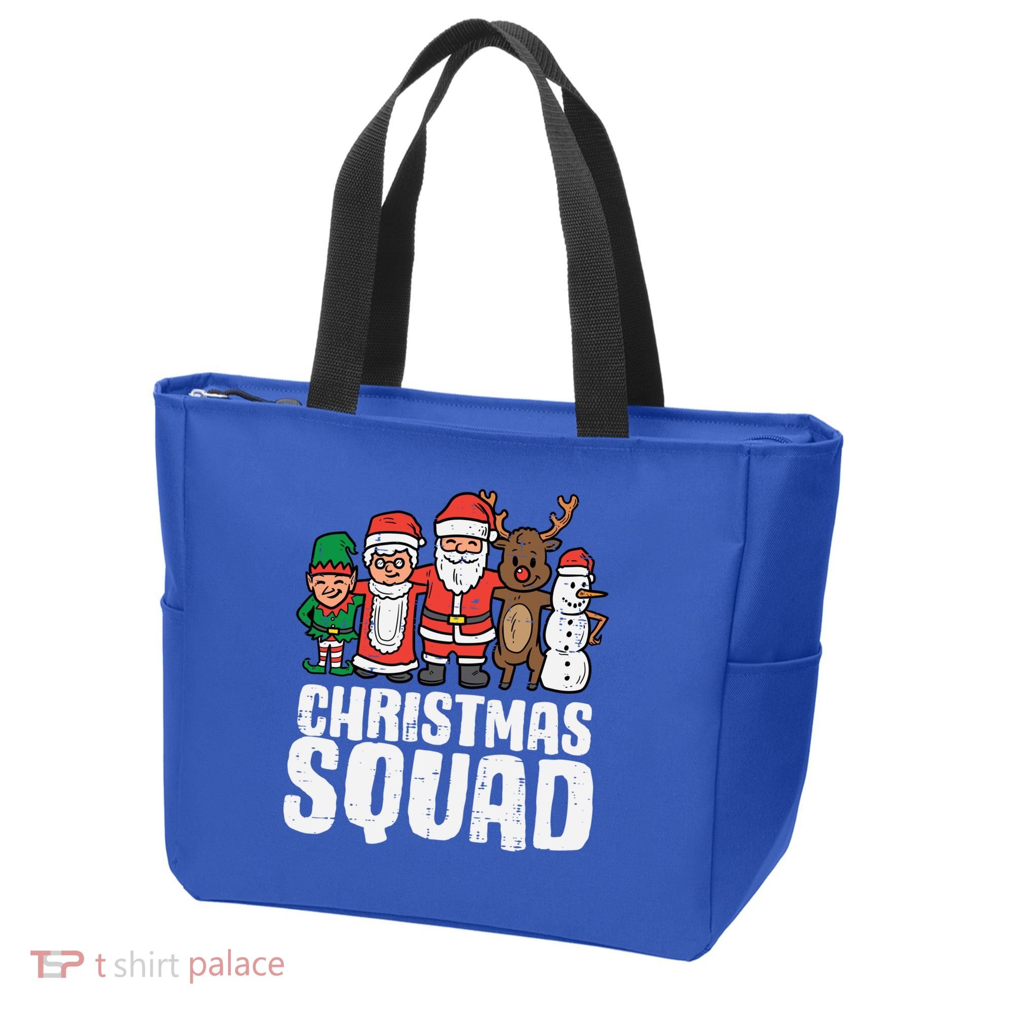Christmas Squad Santa Xmas Family Boys Girls Cute Gift Tote Bag