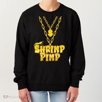 Cherry Shrimp Shrimp Pimp Necklace Funny Aquarium Jewelry Women's Sweatshirt thumb 0