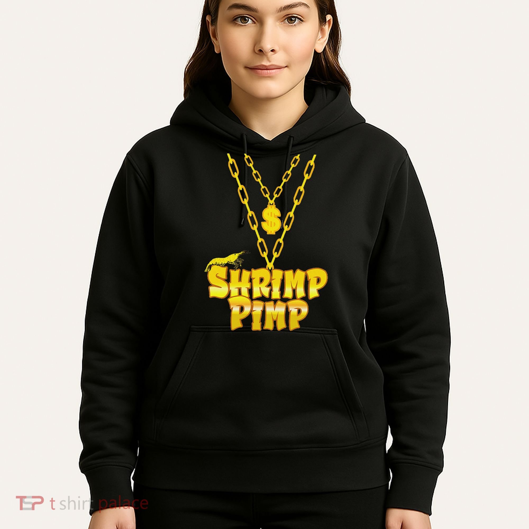 Cherry Shrimp Shrimp Pimp Necklace Funny Aquarium Jewelry Hoodie